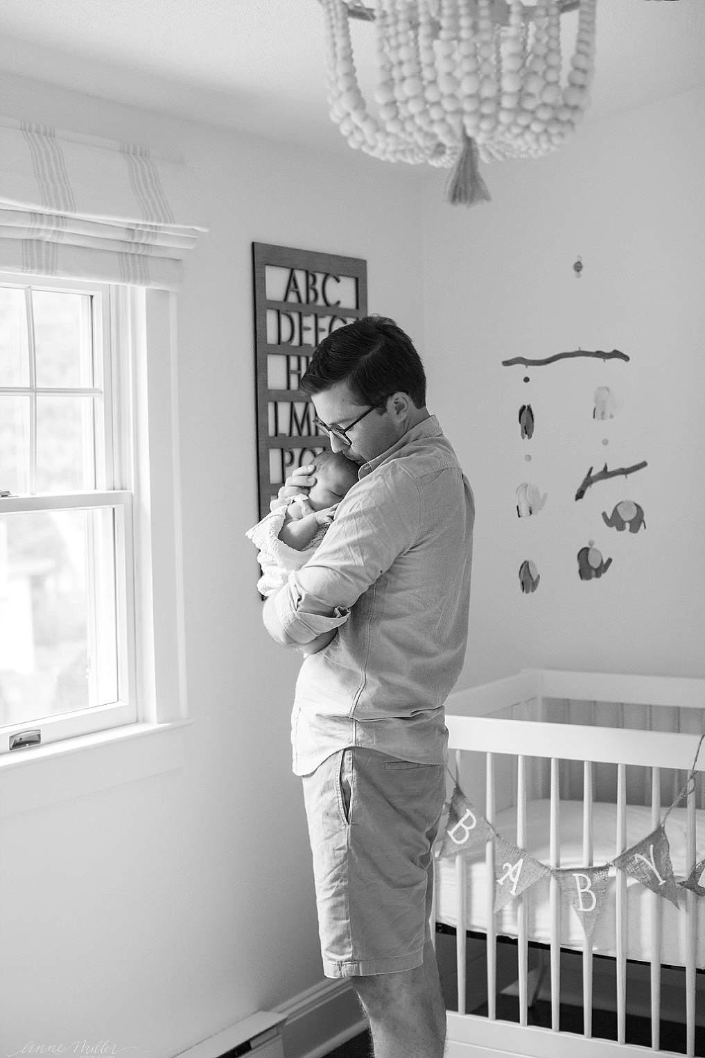 West Hartford, Connecticut, In-Home, Newborn Portrait Session, by Anne Miller, annemillerphotographer.com